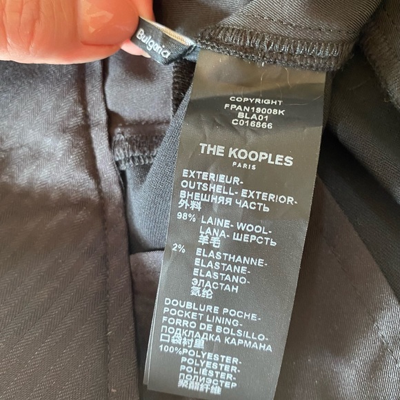 THE KOOPLES Paris Womens New Stretch Smoking Wool Trousers Size EU 34 / US 4 - Picture 8 of 11